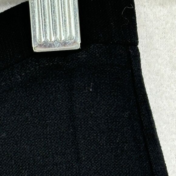 EILEEN FISHER Pants XS Washable Stretch Crepe Straight Leg Trouser Black USA - Picture 7 of 14